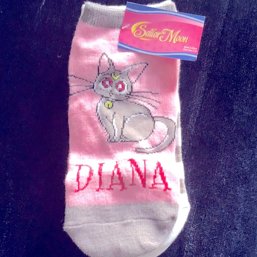 LAST CALL 3 pack of Sailor Moon Luna/Diana/Artemis socks 🧦 for shoe sizes 4-10
